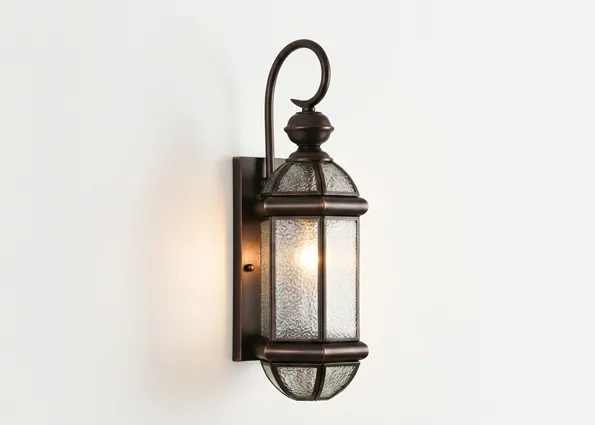 ELM-C solid brass wall sconce front view