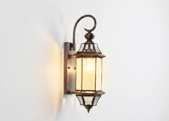 ELM-D solid brass wall sconce front view